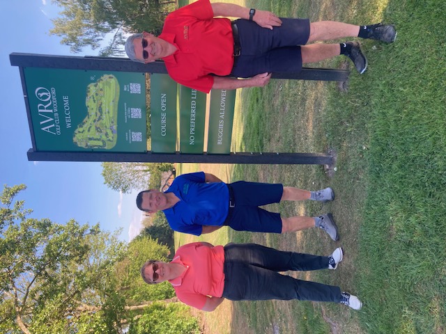 Left to right Ladies Captain - Sylvia Christelow Mens Captain - Steve Jackson Seniors Captain & Club Secretary - Ian Arthur